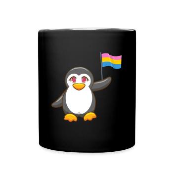 Gay Pride Antarctique Animal Pingouin Pansexuel LGBT - Mug uni - noir - Devant