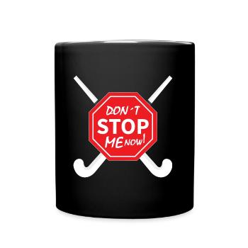 joueur de hockey sur gazon de hockey sur gazon de hockey à la tire - Mug uni - noir - Devant