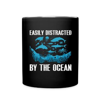 Récifs Océan Mer Biologiste Marin Plongeur Plongeurs - Mug uni - noir - Devant