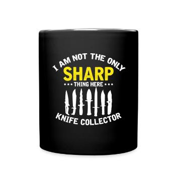 Knife Collector Designs Messerfan Knife Maker - Full Colour Mug - black - Front