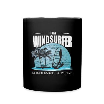 I'm a Windsurfer Windsurfing Windsurfing Kitesurfing - Full Colour Mug - black - Front