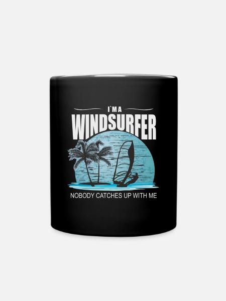 Je suis un Windsurfer Windsurf Planche à voile Kitesurf - Mug uni - noir
