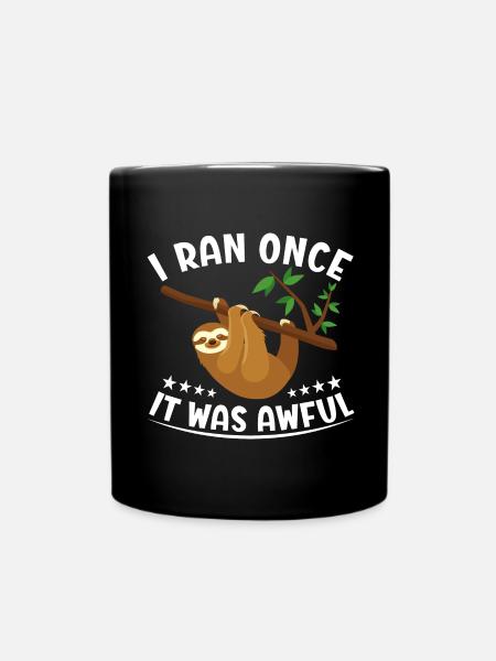 Sarkastischer Läufer Spruch Laufen Lustig - Tasse einfarbig - Schwarz