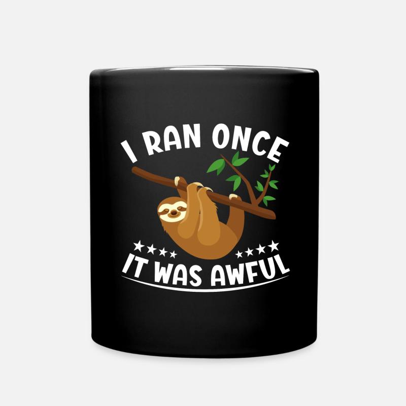 Sarkastischer Läufer Spruch Laufen Lustig - Tasse einfarbig - Schwarz