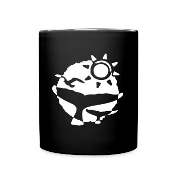 Islande Motif baleine Observation des baleines Observation des baleines - Mug uni - noir - Devant