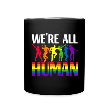 Fierté gaie LGBTQ - Mug uni - noir - Devant