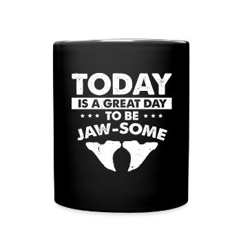 Paleontologist Designs Fossil Hunter Student - Full Colour Mug - black - Front
