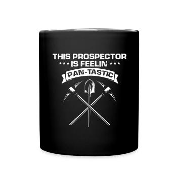 Gold Digger Gold Panning Gold Mining Designs - Full Colour Mug - black - Front