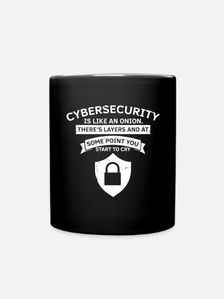 Cybersecurity Design für Hacker und Cyber Security - Tasse einfarbig - Schwarz