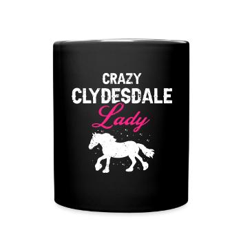 Conception Clydesdale pour clydesdale Riders - Mug uni - noir - Devant