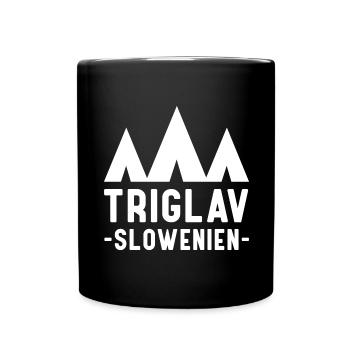 Triglav Slowenien Souvenir Slovenia - Tasse einfarbig - Schwarz - Vorne