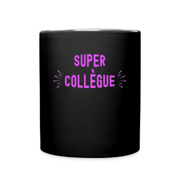Super Collègue Femme - Mug uni - noir - Devant