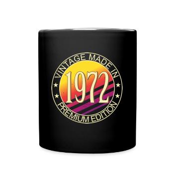 Anniversaire né en 1972 Vintage Premium Edition - Mug uni - noir - Devant