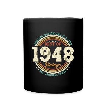 Vintage 1948 Vintage Retro 75 Cadeau d’anniversaire - Mug uni - noir - Devant