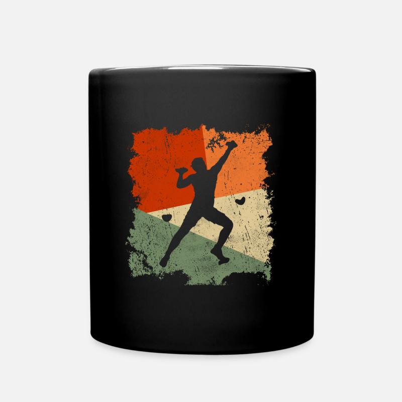 Bergsteiger Klettern Kletterer Bouldern - Tasse einfarbig - Schwarz