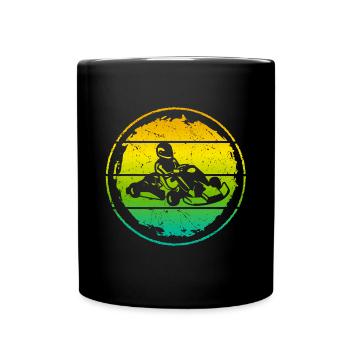Go Kart Gokart Motorsport Go-Kart Kart Driver - Full Colour Mug - black - Front