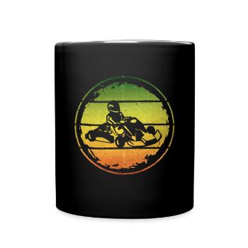 Go Kart Kart Driver Go-kart Go-Kart Motorsport - Full Colour Mug - black - Front