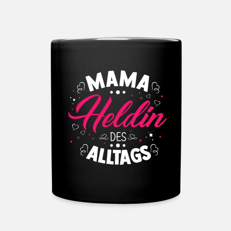 Mama Geschenkidee - Tasse einfarbig - Schwarz
