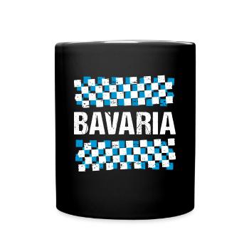 Bavière Drapeau bavarois Bavière - Mug uni - noir - Devant