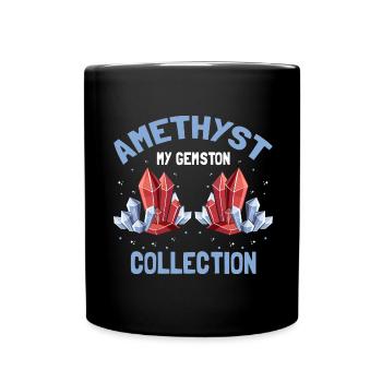 Collectionneurs de pierres précieuses et recherche sur les pierres précieuses - Mug uni - noir - Devant
