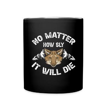 Conception de coyote pour les réacteurs de coyote - Mug uni - noir - Devant