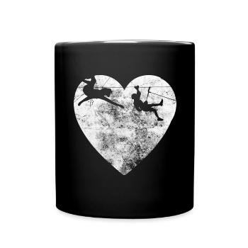 Heart - Climbing - - Full Colour Mug - black - Front