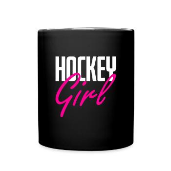 Hockey Girl Hockey Player Women Field Hockey - Full Colour Mug - black - Front