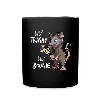 Opossum saying for animal lovers and possum - Full Colour Mug - black - Front