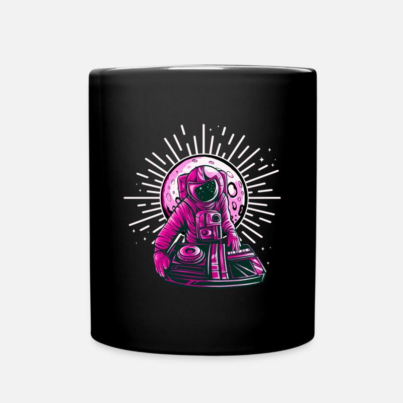 Space DJ Psychedelic - Tasse einfarbig - Schwarz