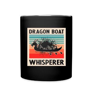 Dragon Boat Paddling for Dragon Boat Race Festival - Full Colour Mug - black - Front