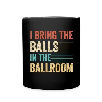 Tanzen Spruch Ballsaal Paartanz Tanz Tanzfläche - Tasse einfarbig - Schwarz - Vorne