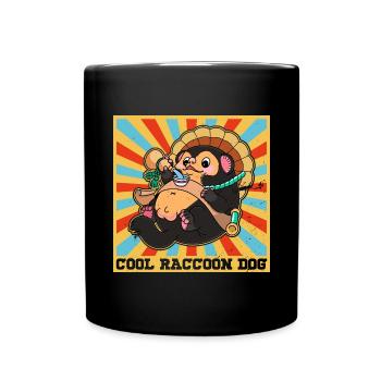 Raccoon Dog Raccoon Dog Enok Japon - Mug uni - noir - Devant