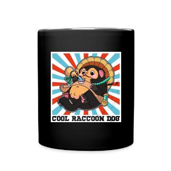 Raccoon Dog Raccoon Dog Enok Japon - Mug uni - noir - Devant