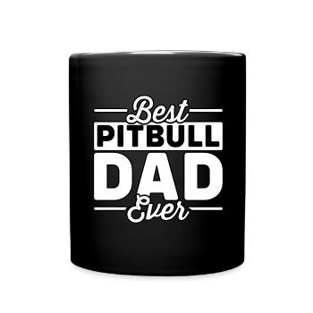Meilleur père Pitbull de tous les temps - Mug uni - noir - Devant