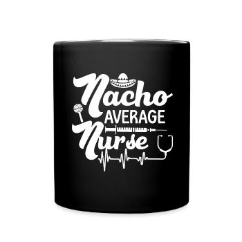 Nourriture mexicaine Cinco de Mayo Infirmière - Mug uni - noir - Devant