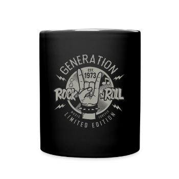 1973 Jubiläum 50 Jahre 50-jähriges Jubiläum - Tasse einfarbig - Schwarz - Vorne