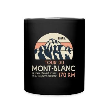 Hiking Mont Blanc Sport Hiking - Full Colour Mug - black - Front