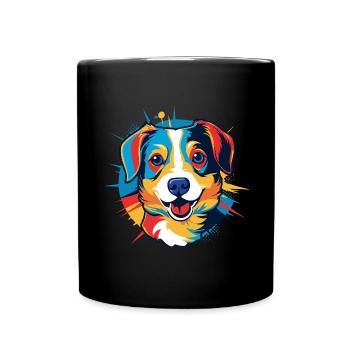 Chien Pop Art - Mug uni - noir - Devant