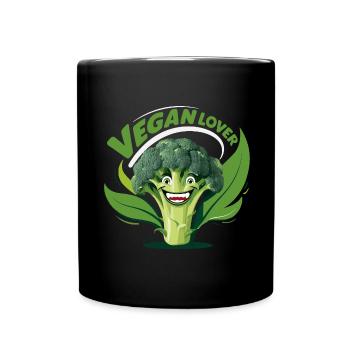 Amateur de végétalien - Mug uni - noir - Devant