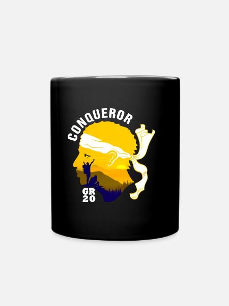 conquérant GR20 Corse randonnée - Mug uni - noir