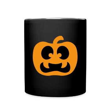 Pumpkin face Halloween - Full Colour Mug - black - Front