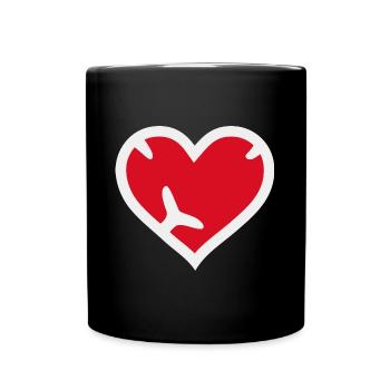 Steak Heart - Full Colour Mug - black - Front