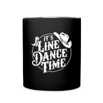 Danse en ligne Time Danse en ligne Il est temps de danser - Mug uni - noir - Devant