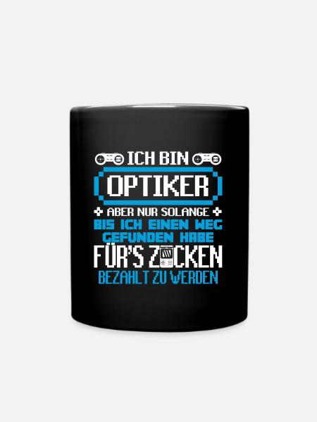 OPTIKER - Gamer - Tasse einfarbig - Schwarz
