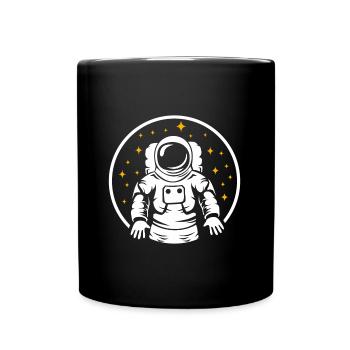 Astronaut - Tasse einfarbig - Schwarz - Vorne