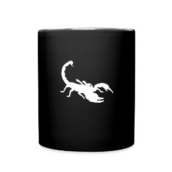 Scorpion Signe du zodiaque constellation et animal du désert - Mug uni - noir - Devant