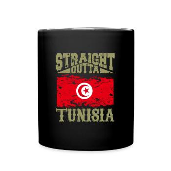 Tunesier Geschenk Tunesien Tunesierin Tunesisch - Tasse einfarbig - Schwarz - Vorne