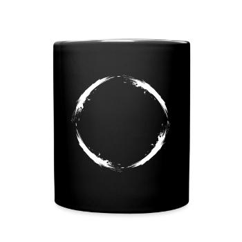 kreis bürste variante neu Vektor Design - Full Colour Mug - black - Front