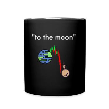 Stock to the Moon Crash - Stock, Finance & Stocks - Full Colour Mug - black - Front