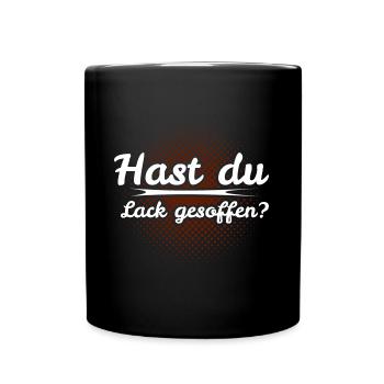 Lack gesoffen - Tasse einfarbig - Schwarz - Vorne